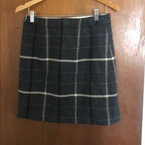 Plaid wool skirt!